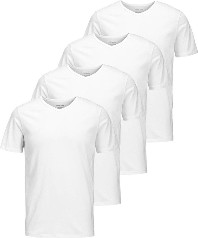 Jack Jones T-shirt JACBASIC V-NECK TEE 2PK Set van 2