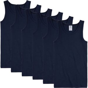 Sanetta - Onderhemd Set van 6 - Biologisch Katoen - Fijne Ribkwaliteit