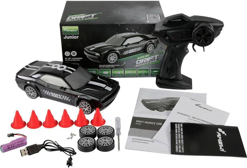 Amewi - RTR Raceauto - LED Verlichting - Inclusief Afstandsbediening en Accu