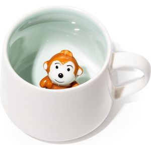 Gepersonaliseerde mok, diervormige koffiemok, keramische grappige beker, 3D-mok, cadeaus voor vrouwen
