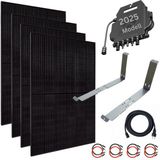 MyVoltaics Balkonkraftwerk MyCarport XXL Balkonkraftwerk 2000+ Watt, 2000 W, bifaziale Module (bis zu +30% mehr Modulleistung), (Set, 9-St., 4 Glas-Glas Solarmodule bifazial Wechselrichter steckerfertig), Genehmigungsfrei, jetzt mit versandkostenfreier Lieferung