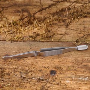 Mars Coat-King Dierenpincet - Ergonomisch Ontwerp - Roestvrij Staal - 16 cm - Zilver