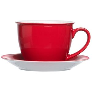 Ritzenhoff & Breker Milchkaffee Tasse mit Untertasse Doppio 350 ml