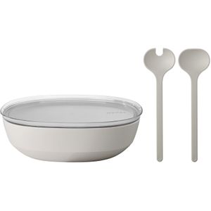 Servierschale mit Deckel & Salatbesteck Silueta 4000 ml