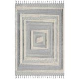 Carpet City Hochflor-Teppich »VALENCIA 940«, rechteckig, 20 mm Höhe, Läufer, Boho-Stil, Hochtief-Muster/ 3D-Effekt, mit Fransen