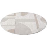 Carpet City Teppich LOUNGE 9992, rund, Höhe: 15 mm, Kurzflor-Teppich Modern, Hoch-Tief-Struktur, Wohnzimmer, Schlafzimmer