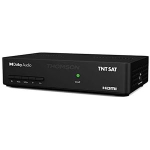 Thomson THS 806 TNTSAT HD, DVB-S2, HDMI, Scart, Spdif, USB, RSS-stroom, stroomvoorziening 230/12 V meegeleverd