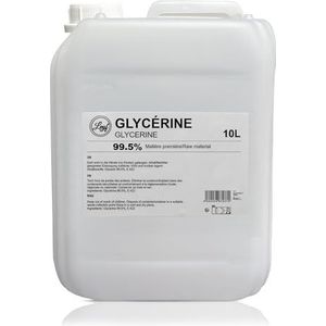 Leyf 10L Glycerine E422, perfect voor doe-het-zelf, farmaceutische kwaliteit 99,5% zuiverheid, levensmiddelenkwaliteit, ruw materiaal VG, zuiver, veganistisch, Ph. Eur/USP, 10.000 ml