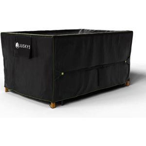 Premium Afdekzeil Voor Binnen en Buiten 200x100x75 cm Tuintafel Hoes Afdekking Kap Beschermhoes Afdekhoes 500 m², 900 D, 6.000 mm Waterbestendigheid Zwart