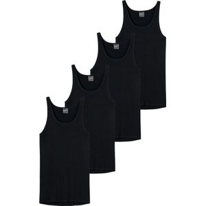 SCHIESSER - Onderhemd - Zwart - 4 Pack - Mouwloos