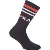 Fila - Sportsokken - Set van 6 - Comfortabele Geribde Borden met Contrastkleurig Logo