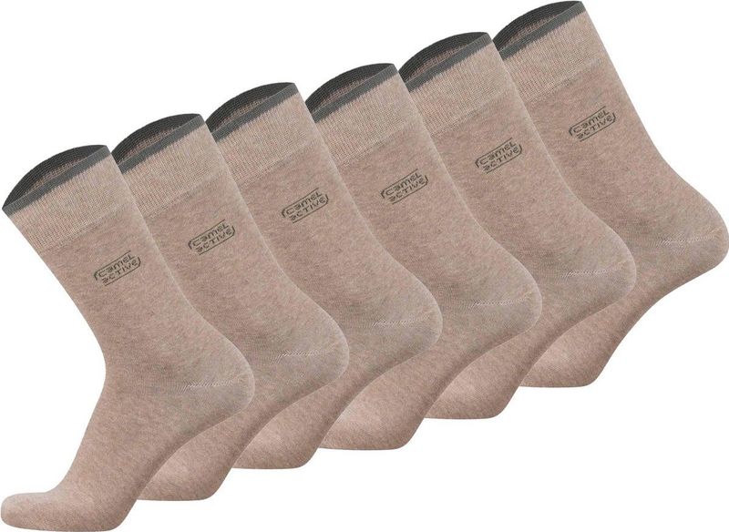 camel active - Sokken Set van 6 - Huissokken - Zacht - Biologisch Katoen