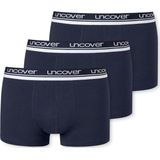 Schiesser - Uncover - Boxershorts - Blauw/Zwart - Stretch Katoen - 6-Pack