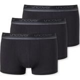 Schiesser - Uncover - Boxershorts - Blauw/Zwart - Stretch Katoen - 6-Pack