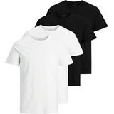 Jack Jones T-shirt JACBASIC CREW NECK TEE 2PK Verpakking van 4