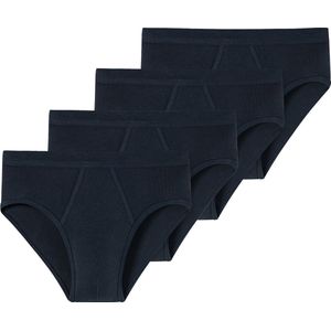 SCHIESSER - Slip ESSENTIALS - Verpakking van 4 - Klassieke Herenslip - 100% Supergekamd Katoen