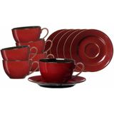 Ritzenhoff &amp; Breker Gambia Kaffeetasse mit Untertasse 220 ml 6er Set - DS