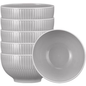 Seltmann Weiden Amina Café au lait Schale ø 12,9 cm 6er Set Silbergrau - DS