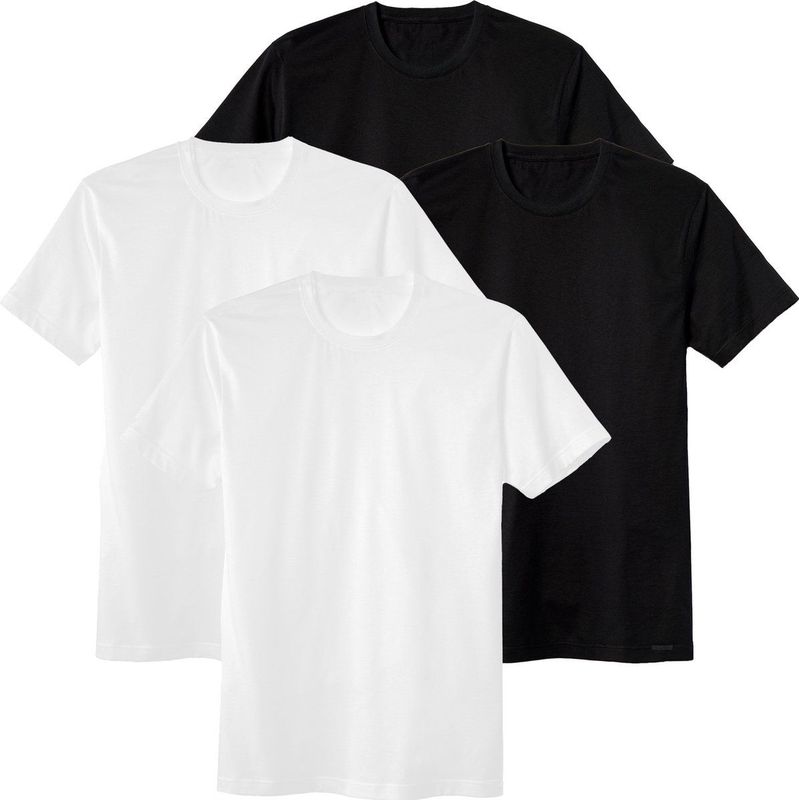 CALIDA T-shirt MEN T-Shirt 2PACK Natural Benefit 100 cotton Verpakking van 4