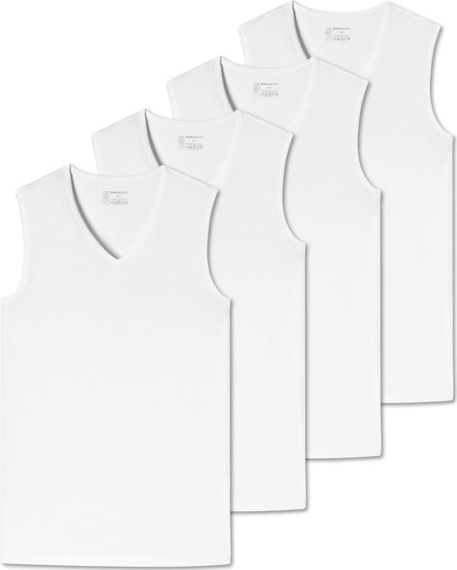 SCHIESSER - 95/5 - Tanktops - Verpakking van 4