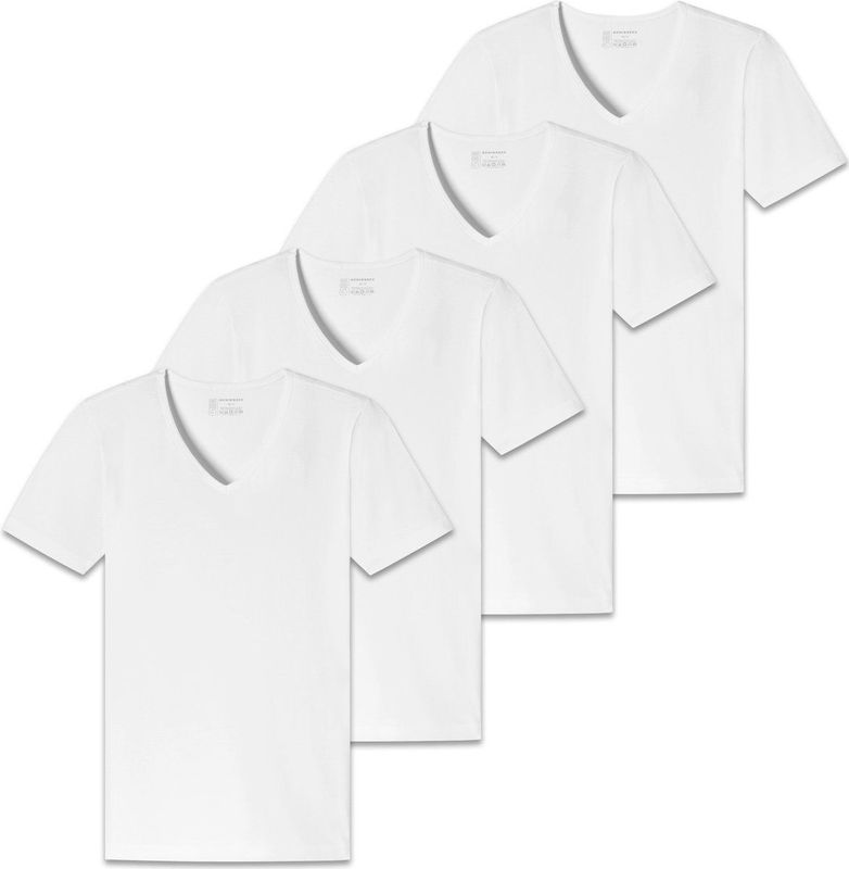 SCHIESSER T-shirt 2PACK T-shirt Verpakking van 4