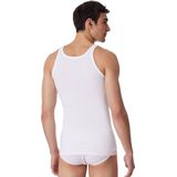 SCHIESSER - Onderhemd ESSENTIALS - Verpakking van 4 - Klassiek Fijn Ribvest - Heren