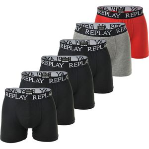 Replay - Boxershorts - 6-pack - Zacht Katoenen Stretchmateriaal