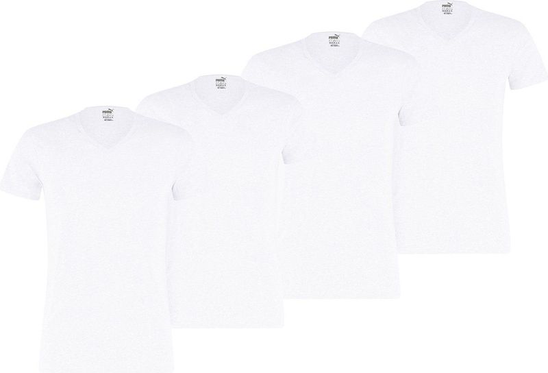 Puma - T-shirt - Verpakking van 4 - Effen - Katoen