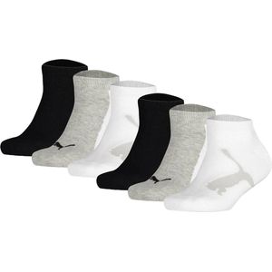Puma - Sneaker Sokken - Set van 6 - Kinderen - Zachte Katoenmix met Stretch
