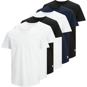 Jack Jones T-shirt JJENOA TEE 6PK Set van 6