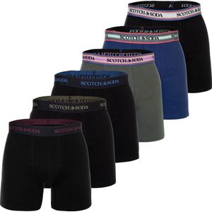 Scotch & Soda - Boxershorts - Set van 6 - Effen - Stretchkatoen