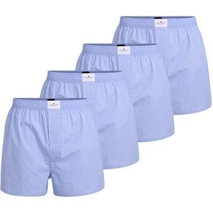 Tom Tailor - Geweven Boxershorts - Verpakking van 4 - Heren - Hoogwaardig Katoen