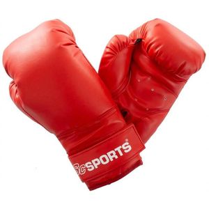 ScSPORTS - Bokshandschoenen - Boxing Gloves - Kunststof - Klittenbandsluiting - Rood - 10 ounce