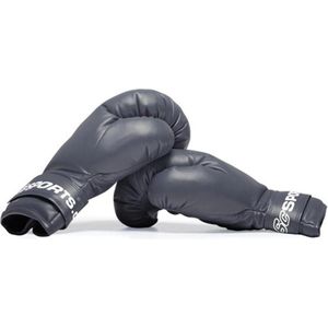 ScSPORTS - Bokshandschoenen - Boxing Gloves - Kunststof - Klittenbandsluiting - hoogwaardig kunststof met leer - Zwart/Rood - 10 ounce