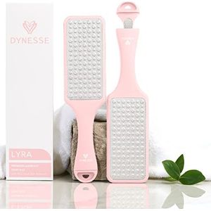 DYNESSE Pedicure Voetvijl. Professionele 3-in-1 Eeltverwijderaar met Mini-vijl. Geen Risico op Verwondingen. Laser-gesneden Roestvrij Stalen Scrubber. Meervoudig Gebruik