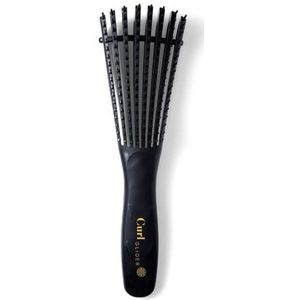 UNREFINED RICHES® Curl Glider Haarborstel voor alle haartexturen 4c tot 1a - ontwarrende borstel, ontwarrende borstel, afrohaar, natuurlijk haar, glad haar