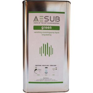 Aesub Scanspuitpistool oplossing groen 5000ml, 3D-scanner, Groen