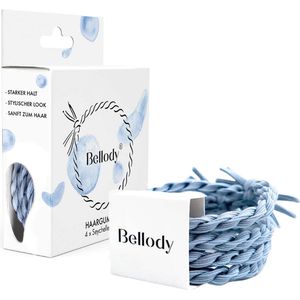 Bellody Originele haarbanden Seychellen Blauw 4 stuks