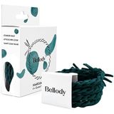 Bellody® Original Haarelastiekjes, stijlvol gevlochten haarelastiekjes met sterke grip, verpakking met 4 stuks, groen (Quetzal Green)