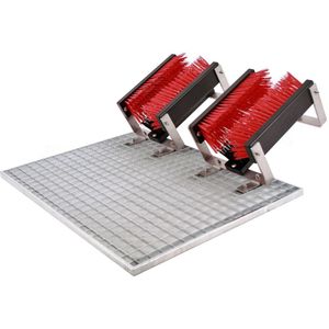 FloorMAX Exklusiv professionele voetenveger - Schoenborstel met rooster Dubbel