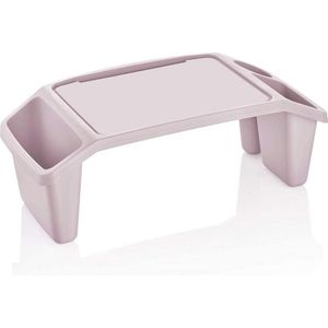 hobby bureau, bedtafel, laptoptafel, serveertafel, ontbijttafel, dienblad, roze/roze