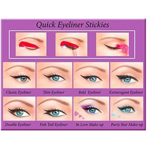 Quick Eyeliner Stickies Complete make-upset, 80 stuks, DE3, 50 g