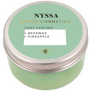 Matica Cosmetics | NYSSA 100% natuurlijke voetscrub met ananasenzymen | Verwijdert zacht dode huidcellen en voedt met voedende bijenwas