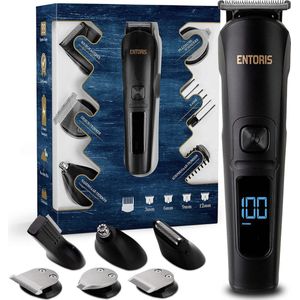 Entoris EN3 - Tondeuse - Professionele Baardtrimmer - Waterdichte Haartrimmer - Precisietrimmer - Neushaartrimmer - Alles in 1 - Volledige Set