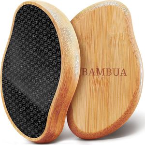 BAMBUA Eeltverwijderaar, 100% anti-eelteffect, eeltverwijdering, voor voetverzorging voor mooie voeten, effectief nano-glas, professionele pedicure, premium eeltvijl (zwart)