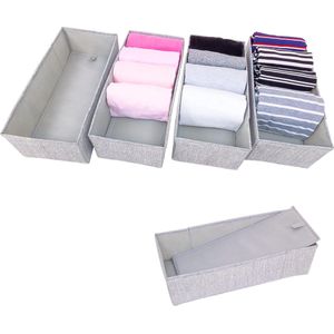 Simple Joy Malm FileFolding Box voor MALM-commode; precies passend; lade-opbergsysteem voor tops, sportkleding, kinderkleding, luiertafelbenodigdheden; verticale sorteerhulp; 4-delige set
