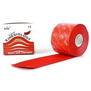 Nasara Kinesiologie Tape Original (5 cm x 5 m), rood