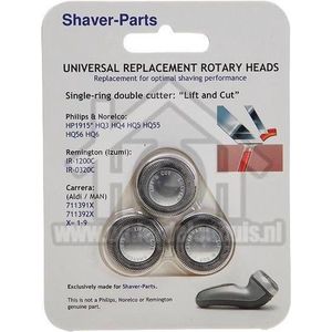 3 Stuks Compatible Scheerkoppen geschikt voor Philips HQ4 HQ46 HQ55 HQ56 HQ906 HQ912 HQ916