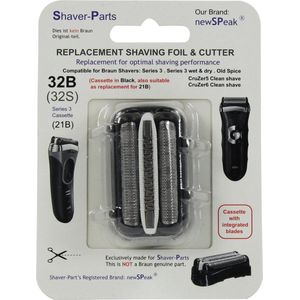 NewSPeak Scheerblad Series 3 32B black Cassette series 3 4313042944635