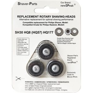 SH30/HQ8 - Losse Scheerhoofden - 3 Stuks - Alternatief